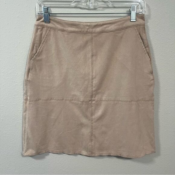 Catherine Malandrino NWT beige paneled Aline skirt size small - Picture 1 of 4